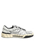 Dolce & Gabbana White Logo Print Low Top Men Sneakers Shoes
